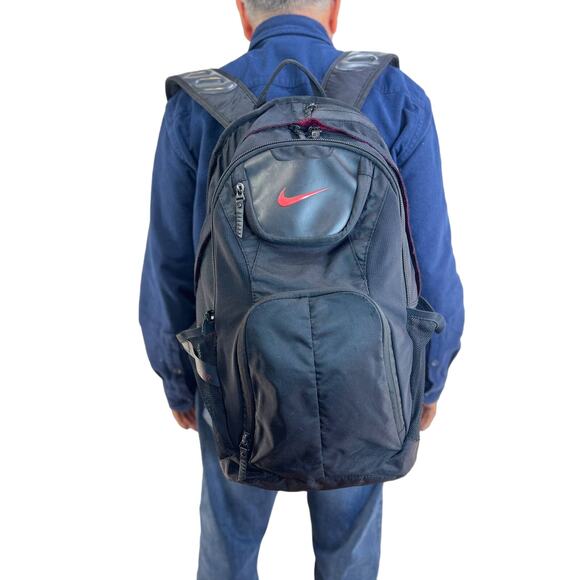 Nike Ultimatum Max Air Utility Backpack Black Basketball Sports BA4323 Flawed - Picture 2 of 16